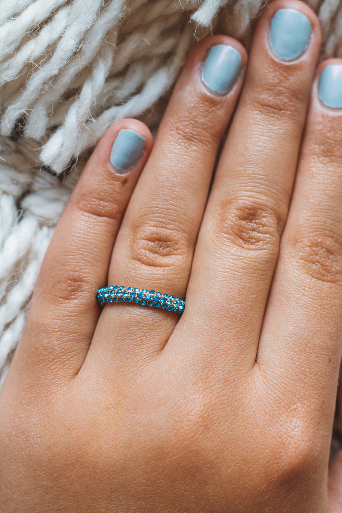 Azure Crystal Ring